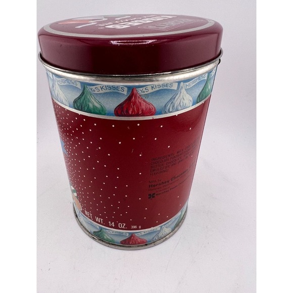 1990 Vintage Hershey's Kisses Rocking Horse Holiday Tin/Candy Tin - Picture 3 of 9